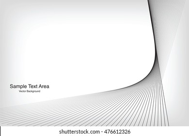 Abstract Modern Line, On White Background With Sample Text Area