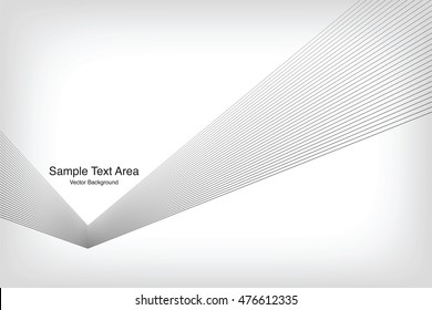 Abstract Modern Line, On White Background With Sample Text Area