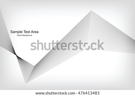 Abstract Modern Line, On White Background With Sample Text Area