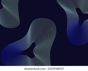 Abstract Modern Line Shape Background