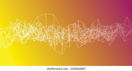 Abstract Modern Line Vector Background. Online Data Connection Illustration.