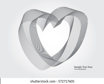 Abstract Modern Line, Wave Designed On Gray Background With Sample Text Area