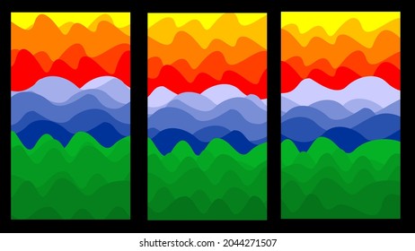 Abstrakter, moderner Linienhintergrund. geometrische bunter Textur. Vektorgrafik-Illustration