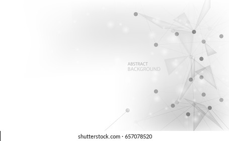 Abstract and modern  lines connection