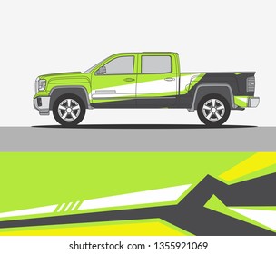Abstract modern lines graphic design for truck and vehicle wrap and branding stickers