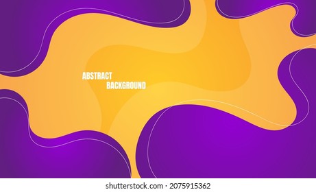 abstract modern liquid background with orange and purple color