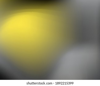 Abstract modern liquid blur. Background for design in trendy gray-yellow colors with gradients. Wallpaper. Vector texture bright poster, banner, web design.
