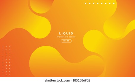 Abstract Modern liquid color background with Wavy shape geometric,   Dynamic abstract composition Vector illustration, Design element for web banners, posters.