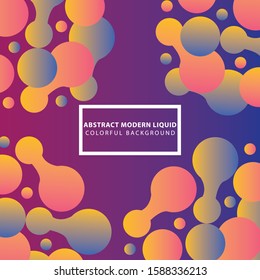 Abstract Modern Liquid Colorful Background
