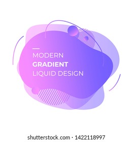 ABSTRACT MODERN LIQUID SHAPES WITH GEOMETRIC AND GRADIENT COLOR TEMPLATE