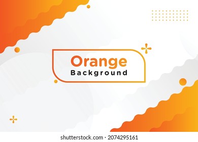 Abstrakter, moderner, flüssiger, weißer und orangefarbener Hintergrund mit professionellem Aussehen