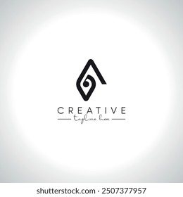 Abstract Modern Location Logo Design. Initial Letter A Logo Vector Symbol.
