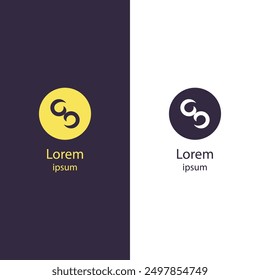Abstract modern logo with colorful interlocking curves forming a circular pattern. Isolated design, perfect for branding and corporate identity. Fully customizable.