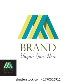 Abstract Modern Logo Concept, M + A Letter, on white background. Vector M Logo Concept With Black. Logo design concept.For company agency technology application icons etc.