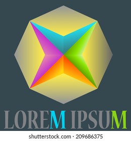   	Resumen del diseño moderno del logotipo 