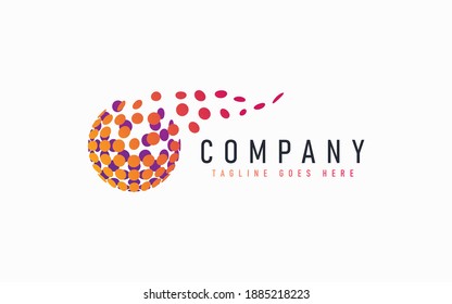 Resumen Diseño Moderno De Logotipos Basado En Líneas Circulares. Símbolo de líneas geométricas coloridas. Usable Para Negocios, Comunidad, Fundación, Servicios, Tecnología, Empresa. Ilustración del diseño del logotipo vectorial.