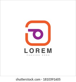 abstract modern logo design with camera shape theme