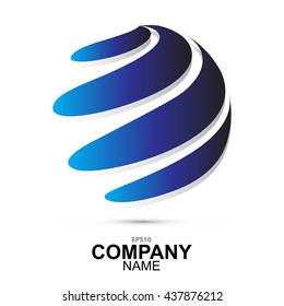 Abstract modern logo design isolated on white background. Vector EPS10