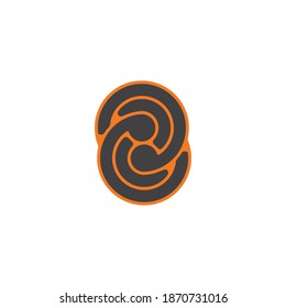 abstract modern logo design on white background. abstract logo on white background vector template