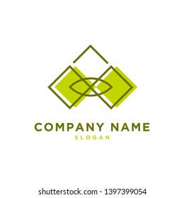 abstract modern logo design vector