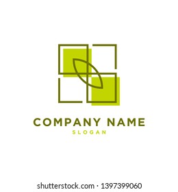 abstract modern logo design vector