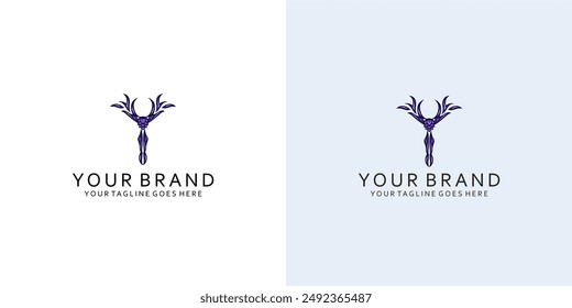 An abstract modern logo with a dynamic visualization of hop cones that is simple and elegant