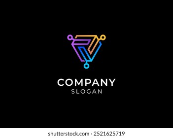 Icono de logotipo Abstractas y moderno, Plantilla de logotipo de negocio digital y tecnológico
