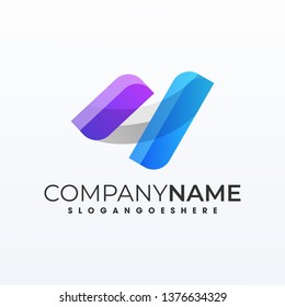 Abstract Modern logo idea. Crystal, origami, sphere, flow. Suitable for Creative Industry, Multimedia, entertainment, Educations, Shop