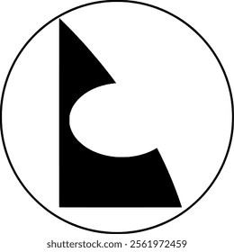 Abstract modern logo in minimalis style 