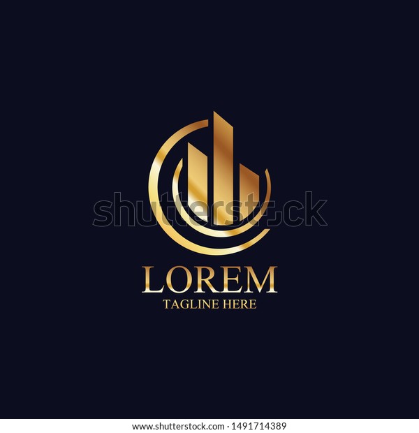 Vector De Stock Libre De Regalias Sobre Logotipo Abstracto Moderno Para La Empresa