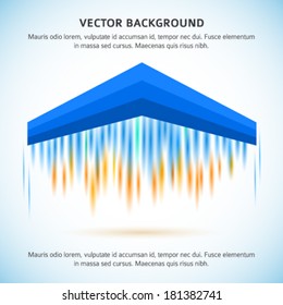 Abstract modern logo template with color arrow airplane. Flying, rushing activity. Vector illustration EPS 10. Design elements for your business presentations, advertising brochure, cover book