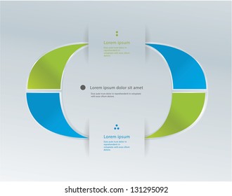 Abstract modern logo template. Icon for your company. Much space for your content. Elegant website icon. Fresh contrast colors.