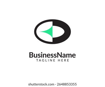 Ícone de logotipo abstrato e moderno, digital, esportes, tecnologia para vários negócios e empresas. Design do logotipo da letra O