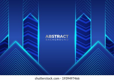 Abstract Modern Luxury Light Blue Background with Lines Composition