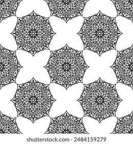 Abstract Modern Mandala Pattern Background. Decoration. Vector Illustration. Wallpaper. Backdrop