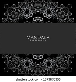 Abstract modern mandala pattern shape design background