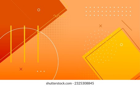 abstract and modern memphis backdrop banner in 80s art composition vector