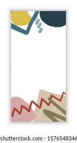 Abstract modern memphis style design for banner, greeting card. Template web and paper design.