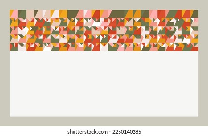 abstract modern mid century colorful geometrical design