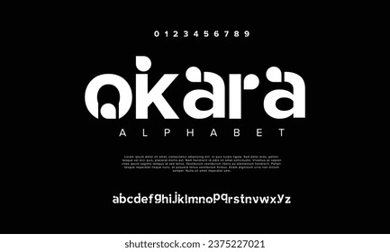 Abstract modern minimal alphabet fonts. Typography urban style for fun, sport, technology, fashion, digital, future creative logo font. vector illustration