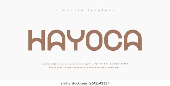 Abstract modern minimal alphabet fonts. Luxury Typography urban style for fun, sport, technology, fashion, digital, future creative logo font. vector illustration
