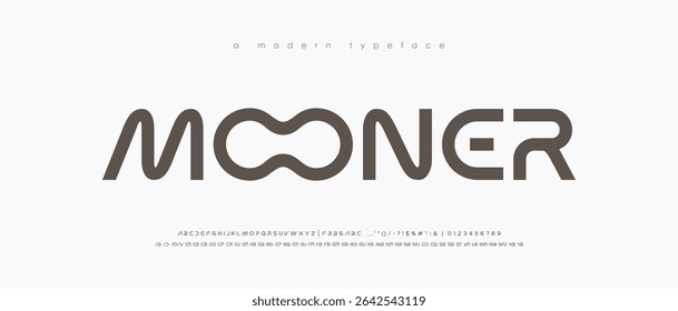 Abstract modern minimal alphabet fonts. Luxury Typography urban style for fun, sport, technology, fashion, digital, future creative logo font. vector illustration
