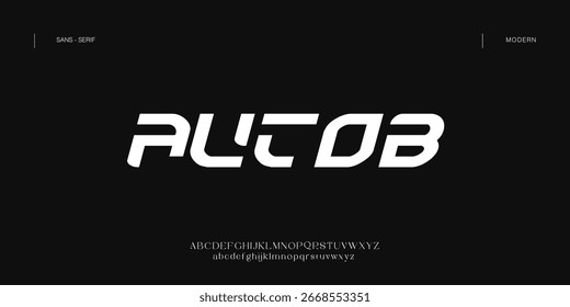 Abstract modern minimal alphabet fonts. Luxury Typography urban style for fun, sport, technology, fashion, digital, future creative logo font. vector illustration