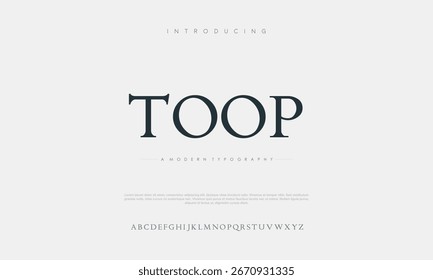 Abstract modern minimal alphabet fonts. Luxury Typography urban style for fun, sport, technology, fashion, digital, future creative logo font. vector illustration