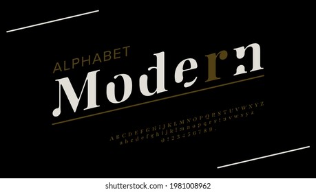 Abstract Modern minimal urban alphabet fonts for music, movie, future, creative font for logo.