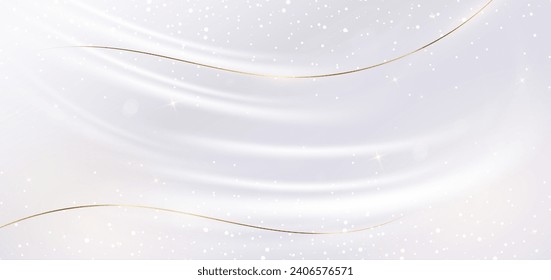 Abstract modern minimalism white wave background. You can use for ad, poster, template, business presentation. Vector illustration
