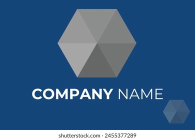  Abstract modern minimalist Hexagonal logo