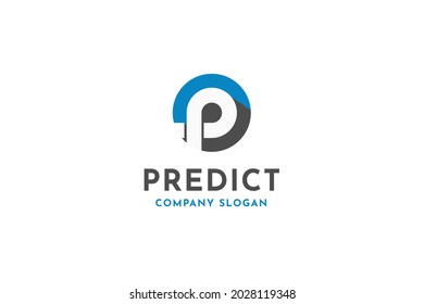 Abstrakt Modernes Monogram Letter P Business and Technology Vector Logo Design.