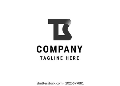 Abstract Modern Monogram Letter TB Logo Design.
