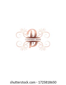 Abstract modern monogram split letter B logo template, vector graphics for business and company identity 